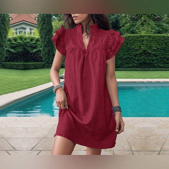 Lovesoft Dresses & Skirts - Fashion standing collared solid colored dress
